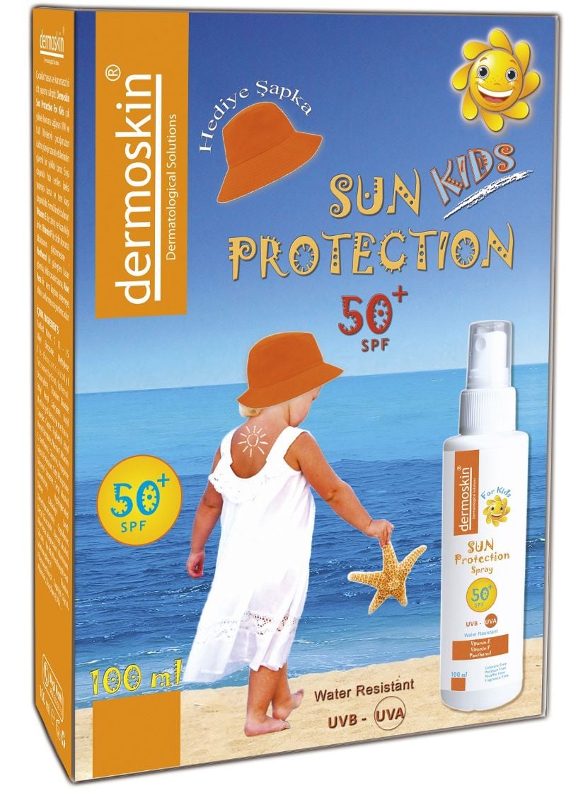 Dermoskin Sun Protection Kids SPF50+ Spray 100ml - Şapka Hediyeli