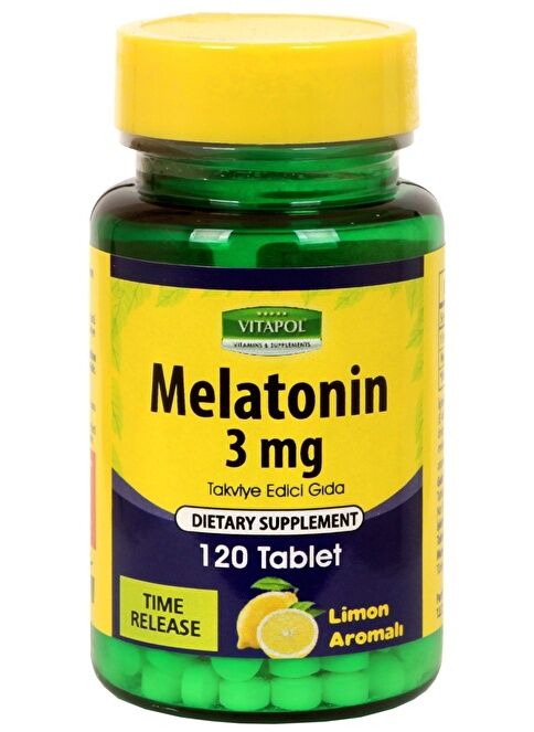 Vitapol Melatonin Limon Aromalı Takviye Edici Gıda 3 mg 120 Tablet