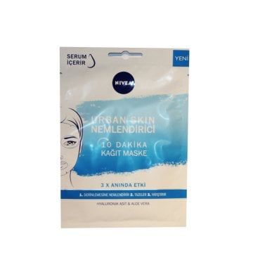 Nivea 10 Dakika Urban Skin Nemlendirici Kağıt Yüz Bakım Maskesi 28 gr