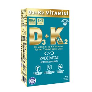 Zade Vital D3 K2 30 Kapsül