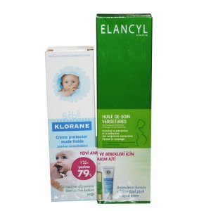 Elancyl Huile De Soin Vergetures 150 ml + Klorane Bebek Kremi