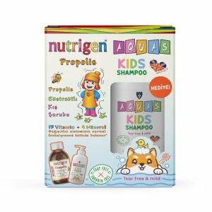 Nutrigen Propolis Şurup 200ml + Aquas Kids Şampuan 250ml Hediye