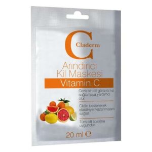 Claderm Arındırıcı Kil Maskesi Vitamin C 20 ml