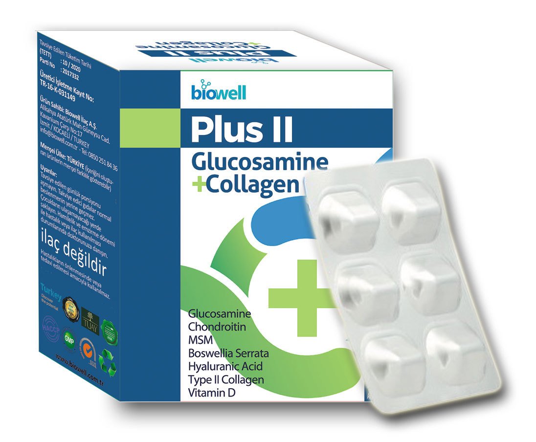 Plus II Glucosamine + Collagen 60 Kapsül