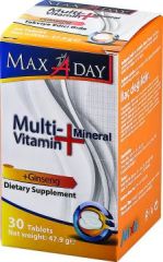 Maxaday Multimineral Vitamin+Ginseng 30 Tablet