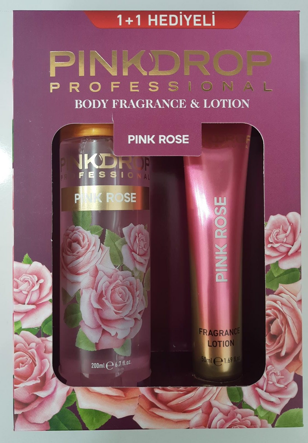 Pinkdrop Body Mist Pink Rose 200 ml + Lotion 50 ml