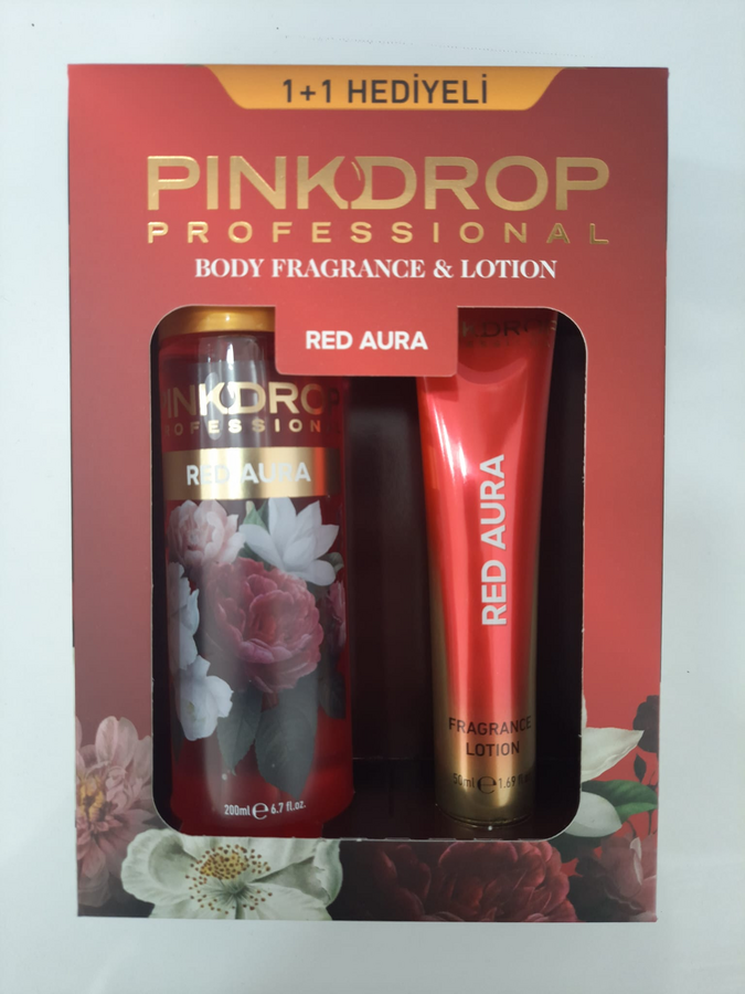 Pinkdrop Body Mist Red Aura 200 ml + Lotion 50 ml