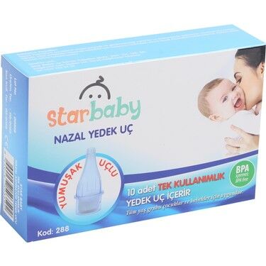 Star Baby Burun Aspiratörü Nazal Yedek Uç 10'lu