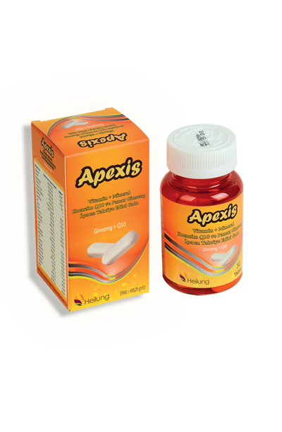 Apexis Vitamin + Mineral Koenzim Q10 ve Panax Ginseng 30 Tablet