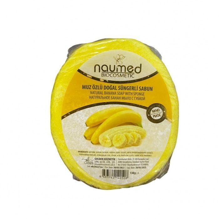 Naumed Muz Özlü Doğal Süngerli Sabun 135 gr