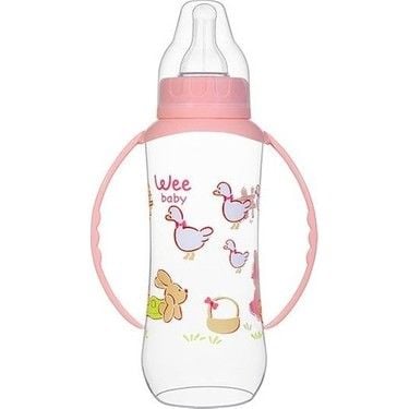 Wee Baby 745 PP Biberon Kulplu 270 ml - Pembe