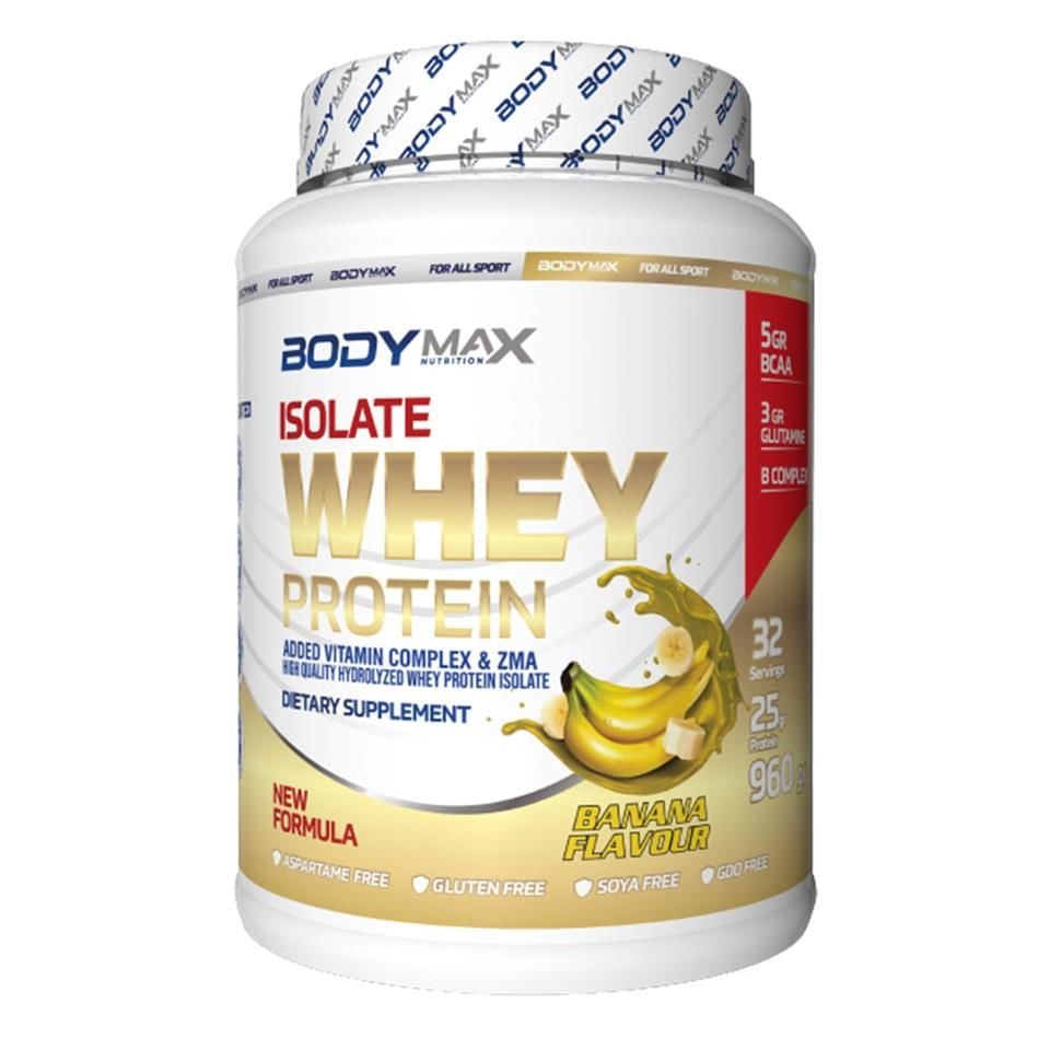 Bodymax Isolate Whey Protein Muz Aromalı 960 gr