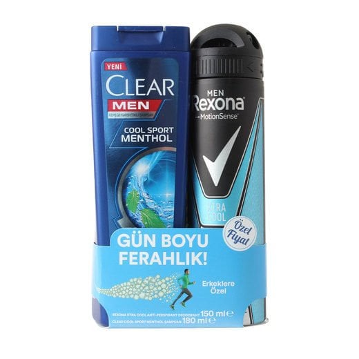 Rexona Deo Cool 150 ml + Clear Men Şampuan 180 ml