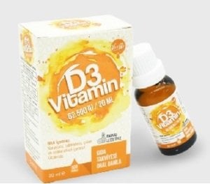 Vitario Vitamin D3 20 ml Damla - Ananas Aromalı