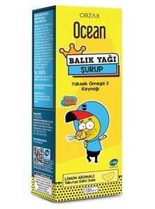 Ocean Balık Yağı Limon Aromalı Şurup Kral Şakir 150ml