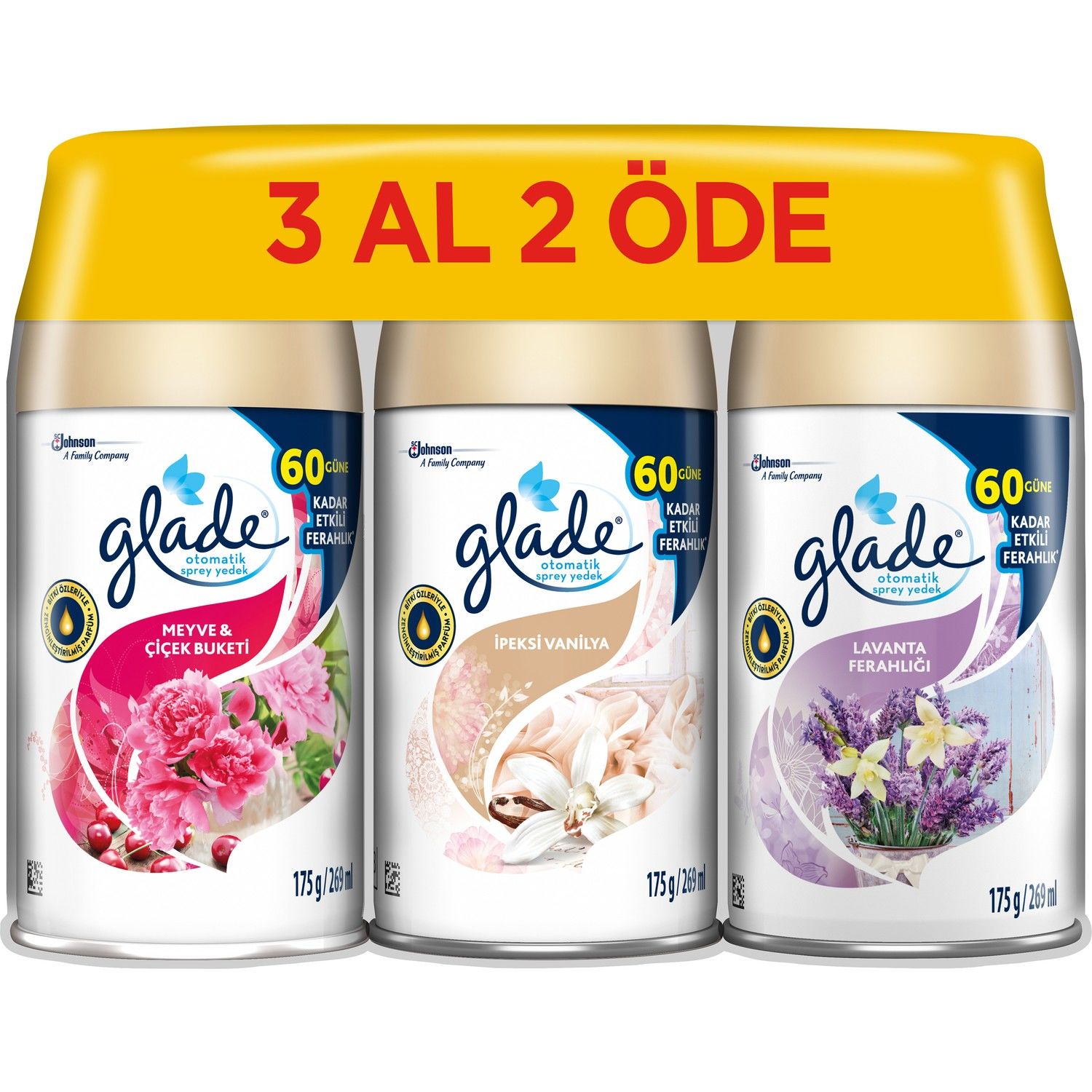 Glade Yedek Bahar Kokuları 269 ml - 3 Al 2 Öde