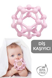 Meleni Baby Bebek Diş Kaşıyıcı Duyusal Diş Kaşıyıcı El Topu - Pembe