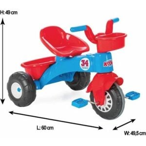 Pilsan Oyuncak Atom Bisiklet Mavi-Kırmızı