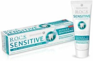 SKT:11/2023 Rocs Sensitive Repair Whitening Beyazlatıcı Diş Macunu 94 g