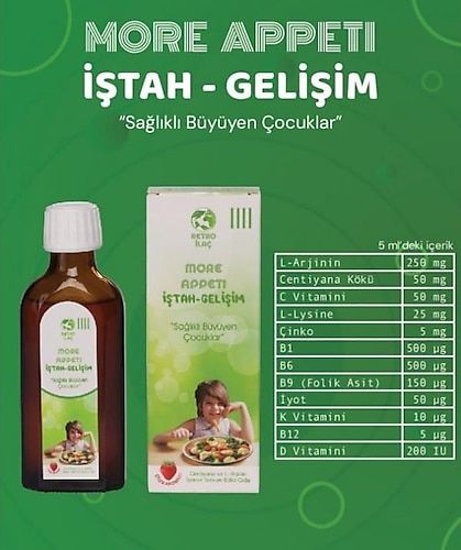 More Appeti Çilek Aromalı Şurup 100 ml