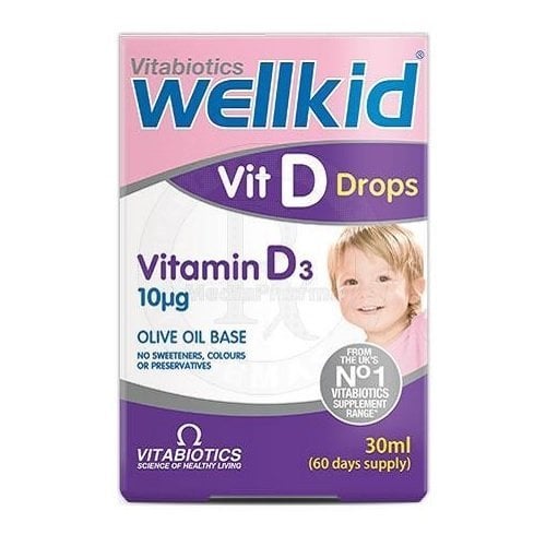 WELLKID VITAMIN D DROPS D3 30 ML