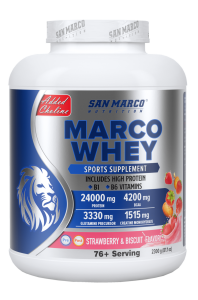 Sanmarco Marco Whey Protein Çilek Bisküvi 2300 gr