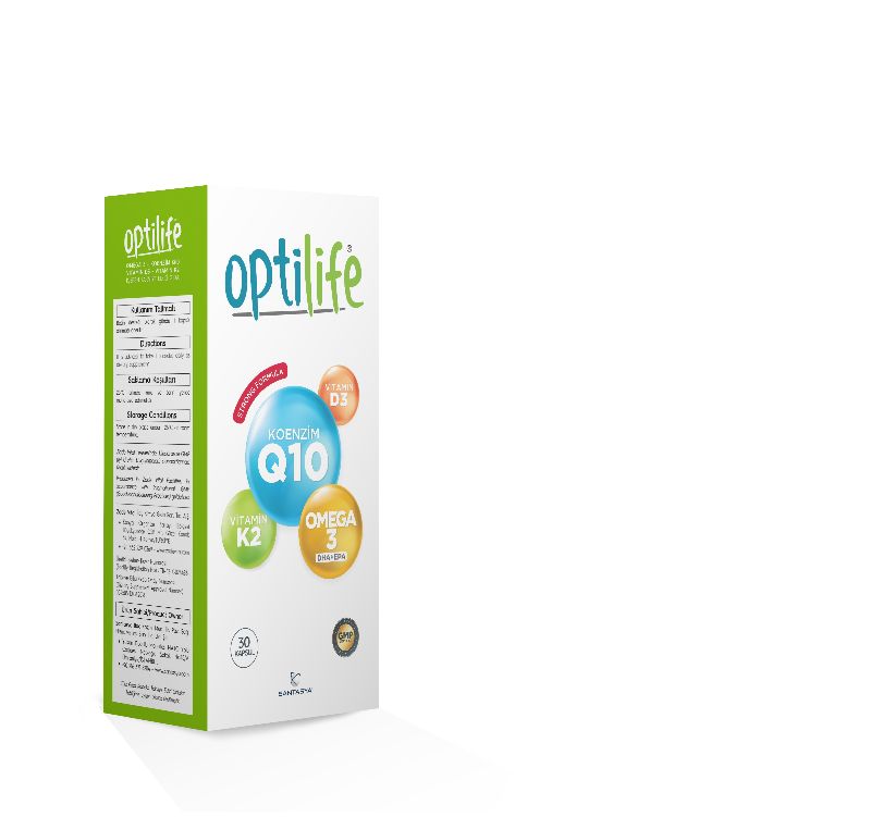 Optilife Omega-3 Koenzim Q10 D3 K2 30 Kapsül