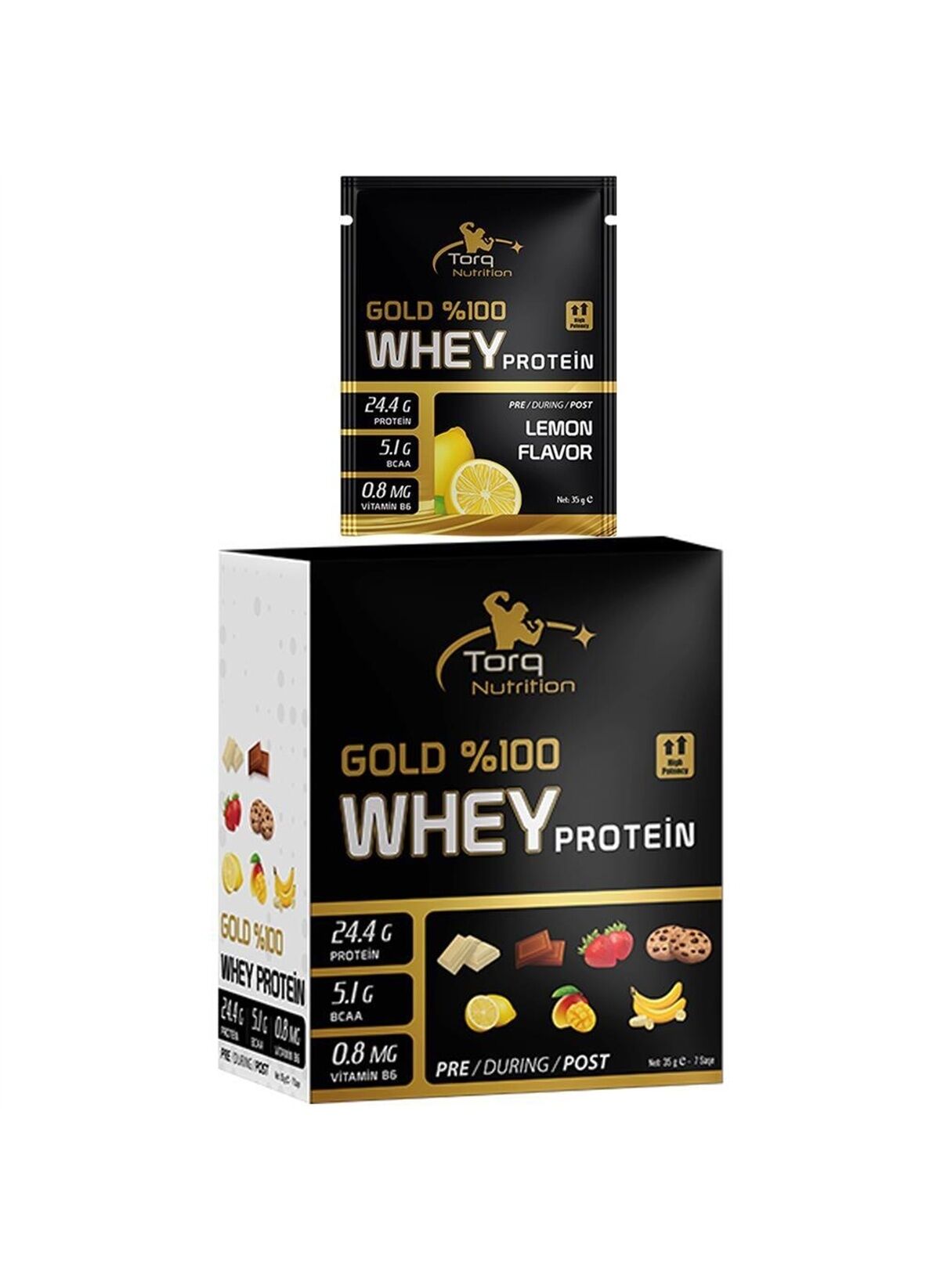 Torq Nutrition Gold Whey Protein 35 gr x 7 Saşe - Limon