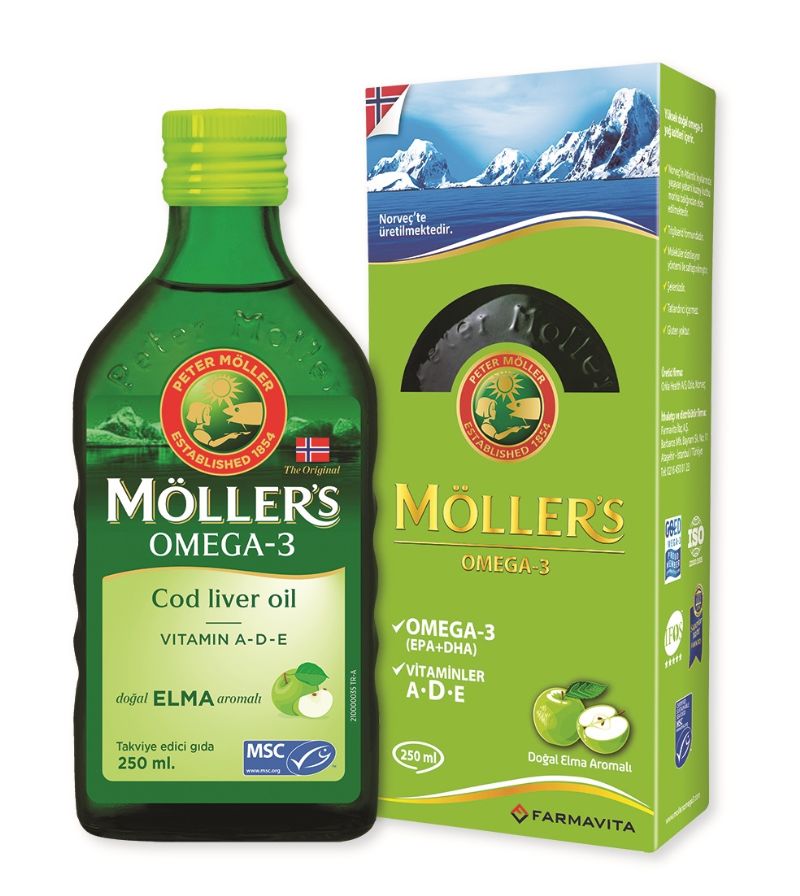 Mollers Omega 3 Elma Aromali 250 Ml 