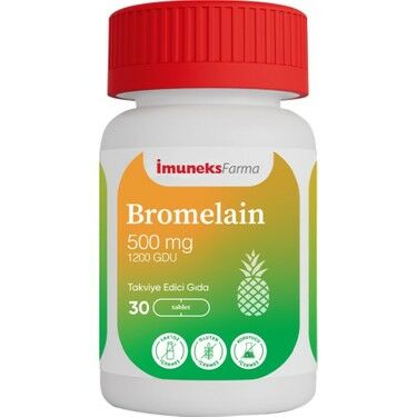 İmuneks Farma Bromelain 500 mg 30 Kapsül