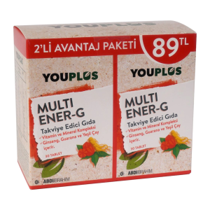 YouPlus Multi Ener-G Vitamin 30 Tablet 2 Al 1 Öde