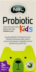 Nbl Probiotic Kids Probiyotik Mikroorganizma İçeren Takviye Edici Gida 30 Tablet