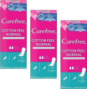 Carefree Cotton Feel Fresh Günlük Ped 20'li 3 Adet