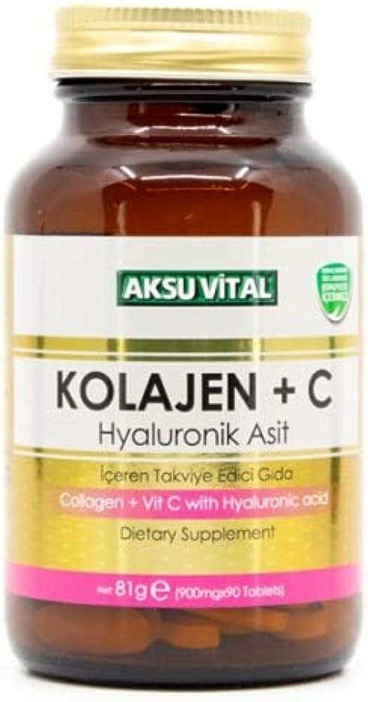 Aksu Vital Kolajen C Vitamini Hyaluronik Asit 60 Tablet