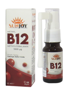 Sunjoy Methyl B12 Takviye Edici Dilaltı Sprey 10 ml