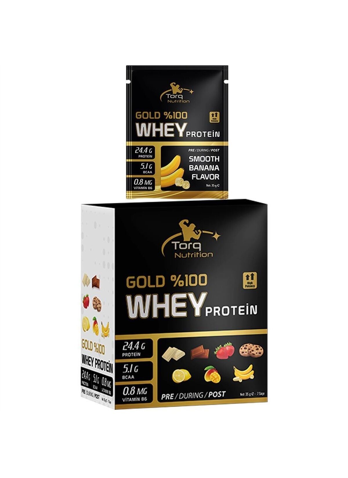Torq Nutrition Gold Whey Protein 35 gr x 7 Saşe - Muz