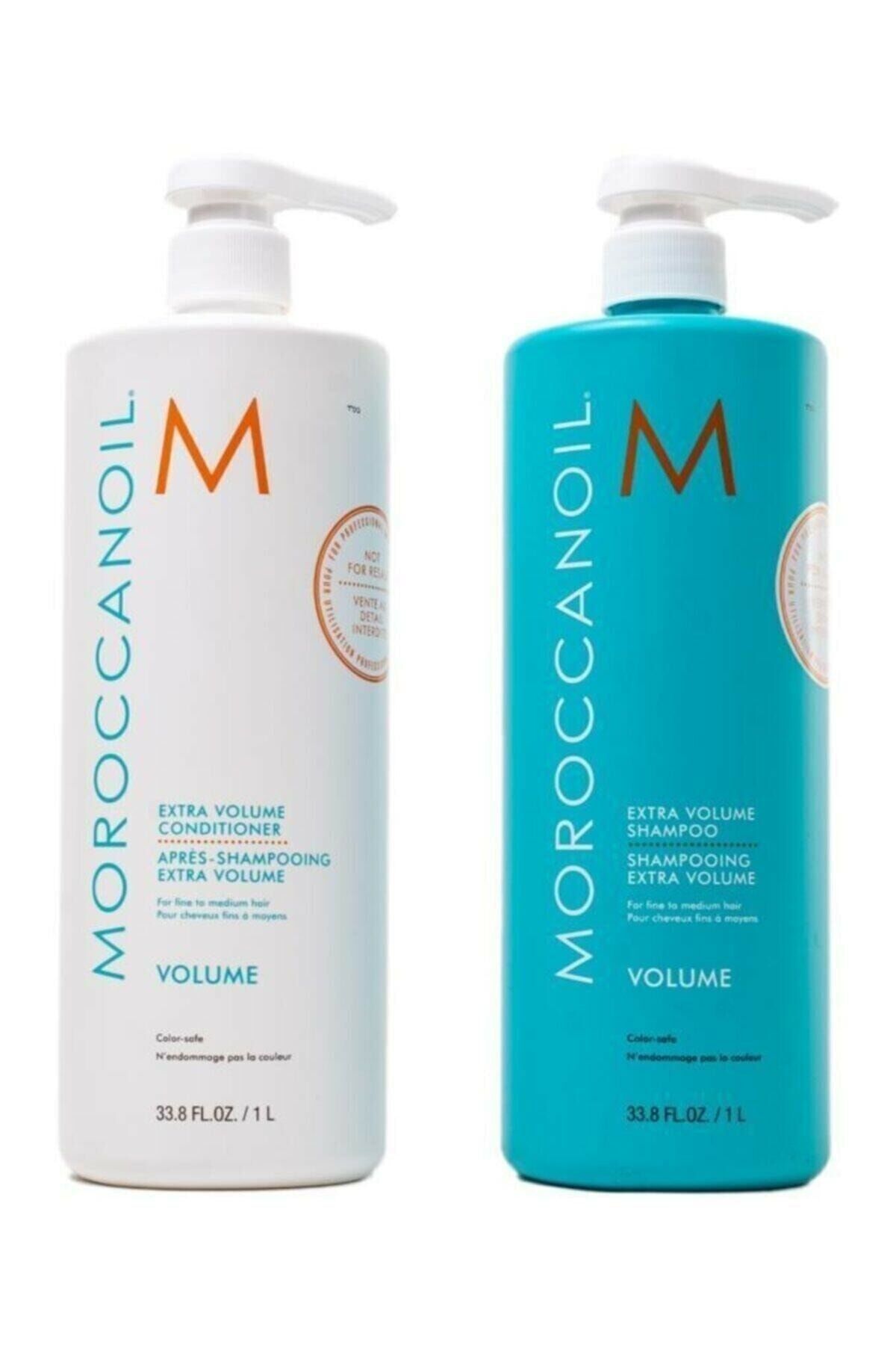 Moroccanoil Extra Volume Şampuan 1000 ml + Saç Kremi 250 ml