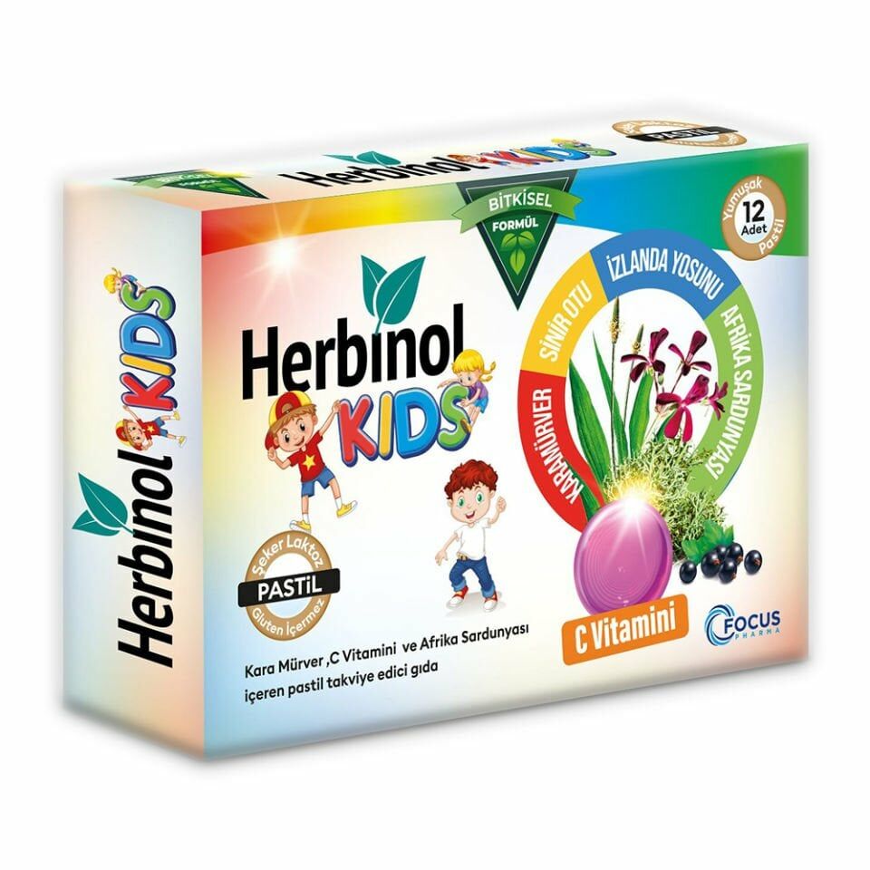 Herbinol Kids Yumuşak Pastil 12 Adet