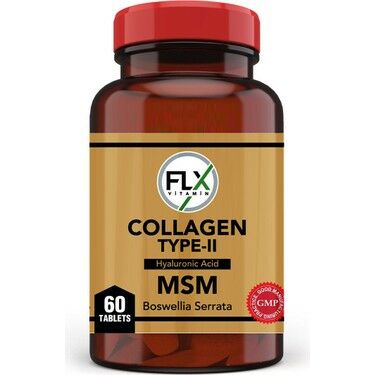 FLX Collagen Type-II Hyaluronic Acid MSM Boswellia Serrata 60 Tablet