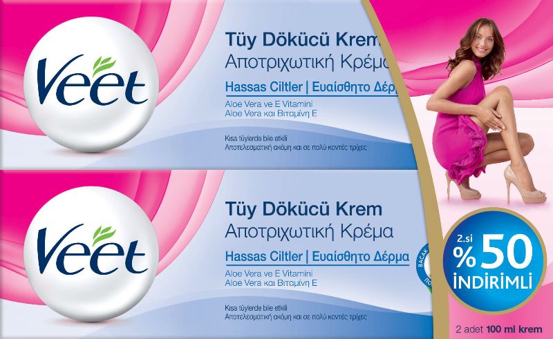 Veet Tüy Dök.Krem 2X100Ml Hassas