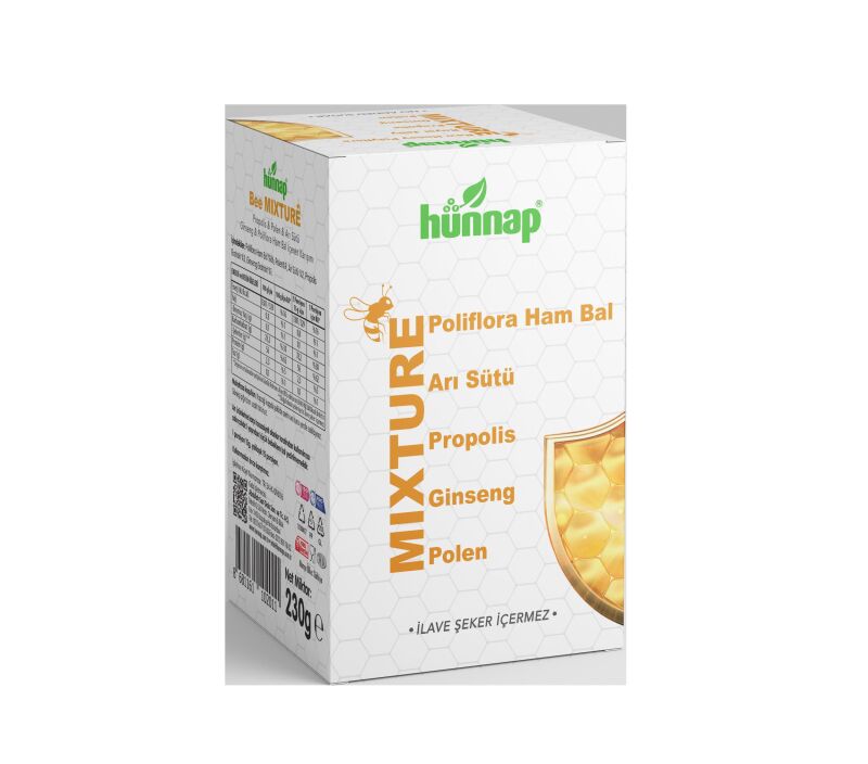 Hunnap Mıxture Ham Bal Arı Sutu Polen Propolıs Gınseng 230 G