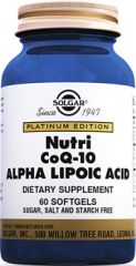 Solgar Nutri-Nano Coq-10 Alpha Lipoic Acid 60 Kapsül