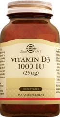 Solgar Vitamin D3 1000 İu 100 Kapsül