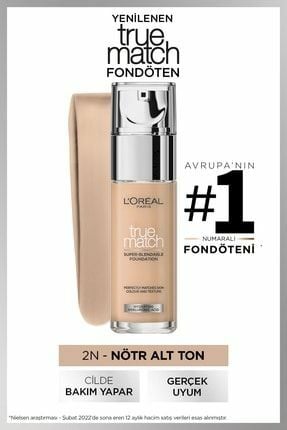 L'Oreal Paris True Match Fondoten No: 2.N