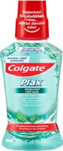 Colgate Plax Alkolsüz Fresh Mint Gargara 250 ml - 12 Adet