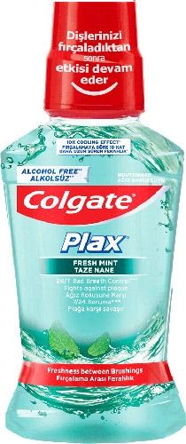 Colgate Plax Alkolsüz Fresh Mint Gargara 250 ml - 3 Adet