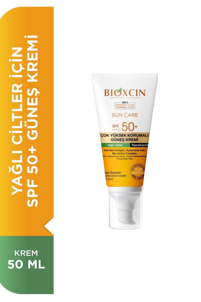 Bioxcin Sun Care Yağlı Ciltler İçin Çok Yüksek Korumalı Güneş Kremi SPF50+ 50 ml