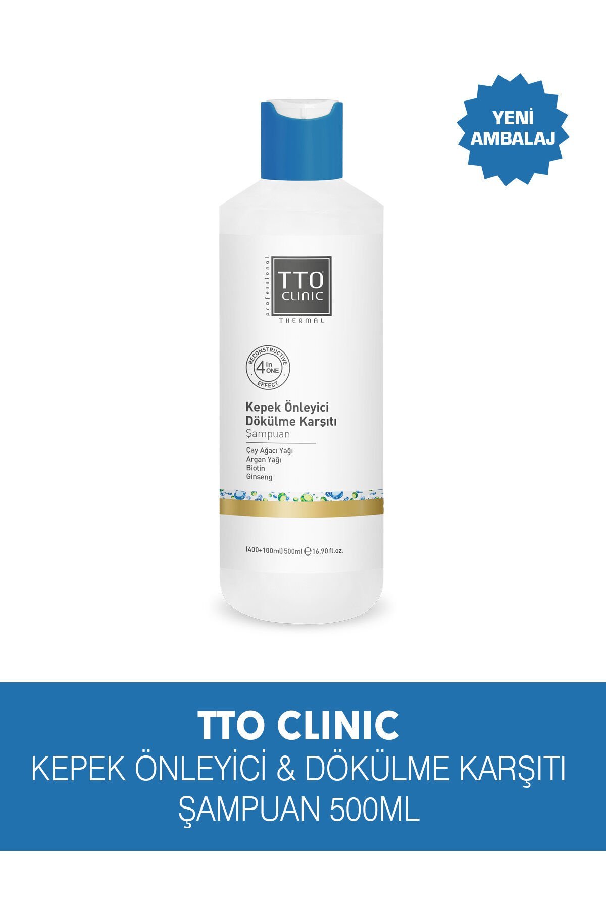 TTO Clinic Kepek Önleyici Dökülme Karşıtı Şampuan 400 ml