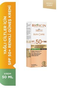 Bioxcin Sun Care SPF50+ Yağlı Ciltler İçin Çok Yüksek Korumalı Renkli Güneş Kremi 50 ml