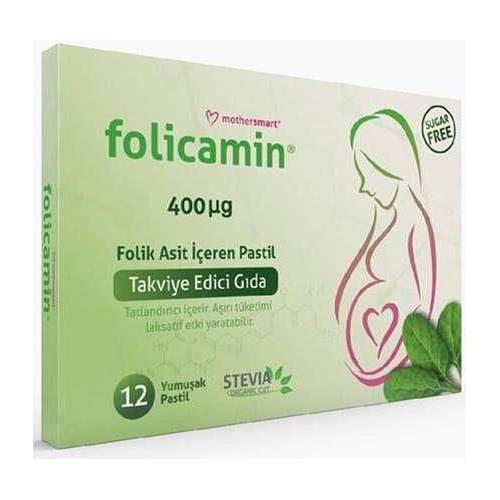 Folicamin Folik Asit İçeren Pastil 12 Adet